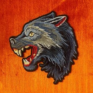 Wolf Iron On Patch
